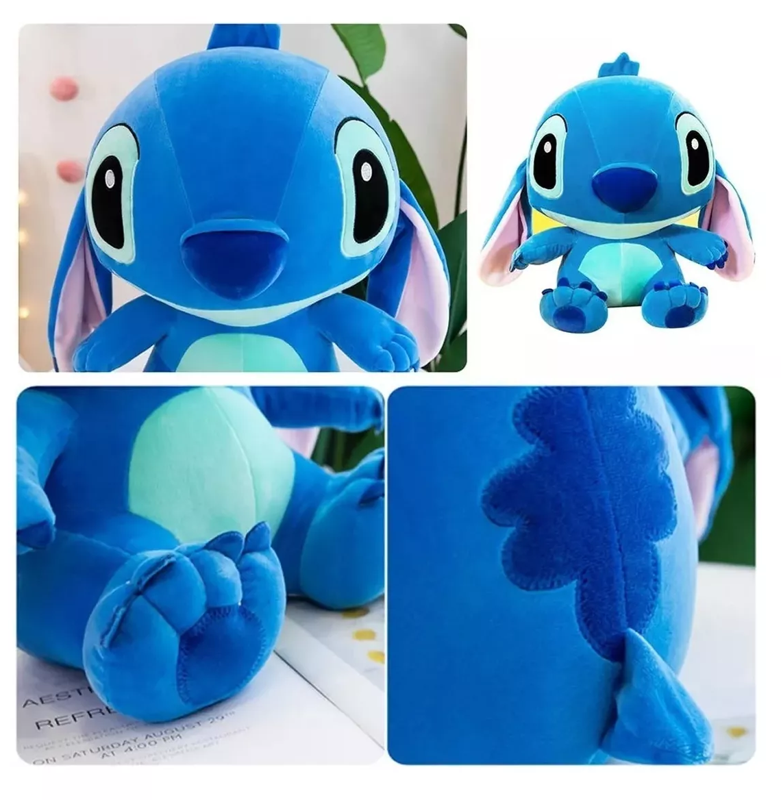 Foto 5 pulgar | Peluche Stitch 35 Cm Azul