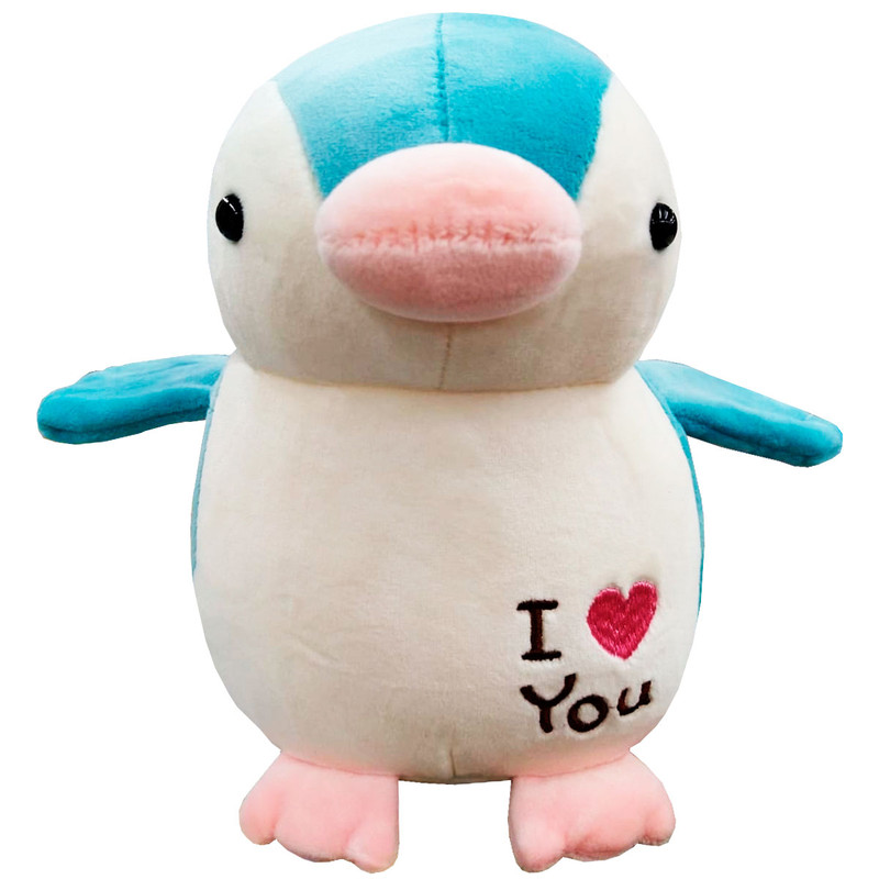 Foto 2 | Peluche Generico Pingüino Te Amo Azul 20 Cm