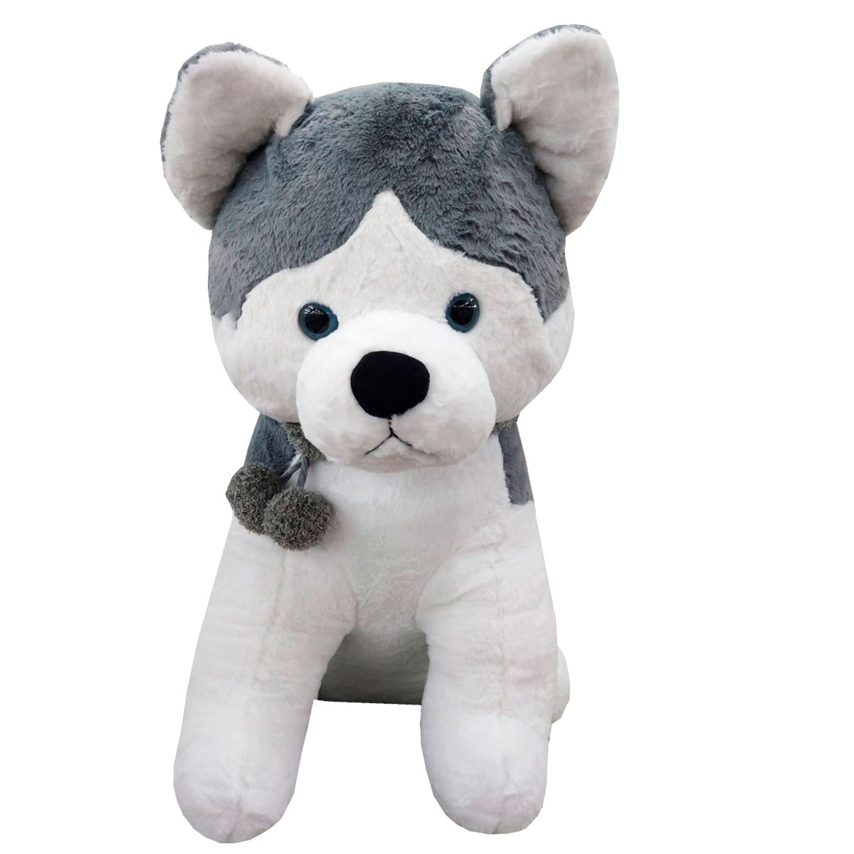 Foto 2 pulgar | Peluche Generico Husky  Gris 110 Cm