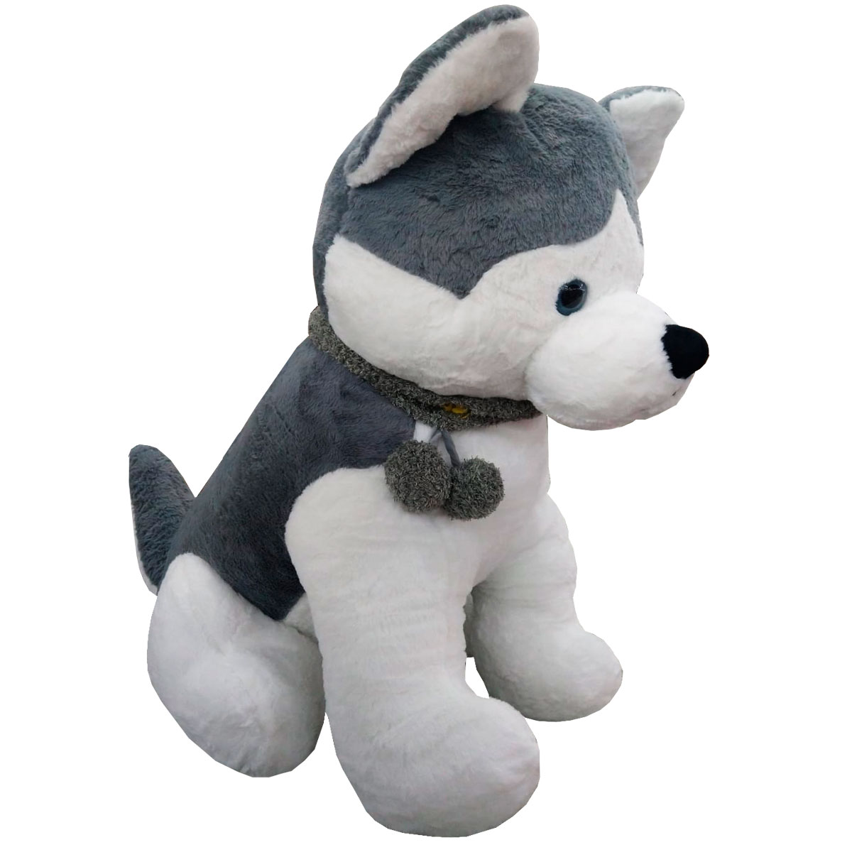 Foto 3 pulgar | Peluche Generico Husky  Gris 110 Cm