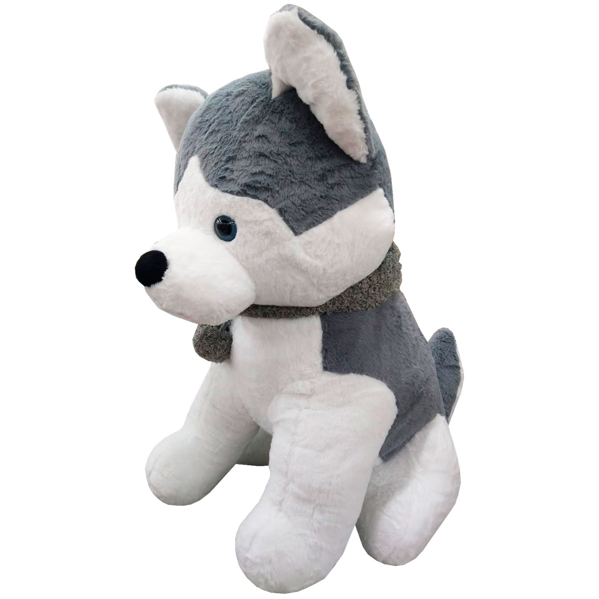 Foto 4 pulgar | Peluche Generico Husky  Gris 110 Cm