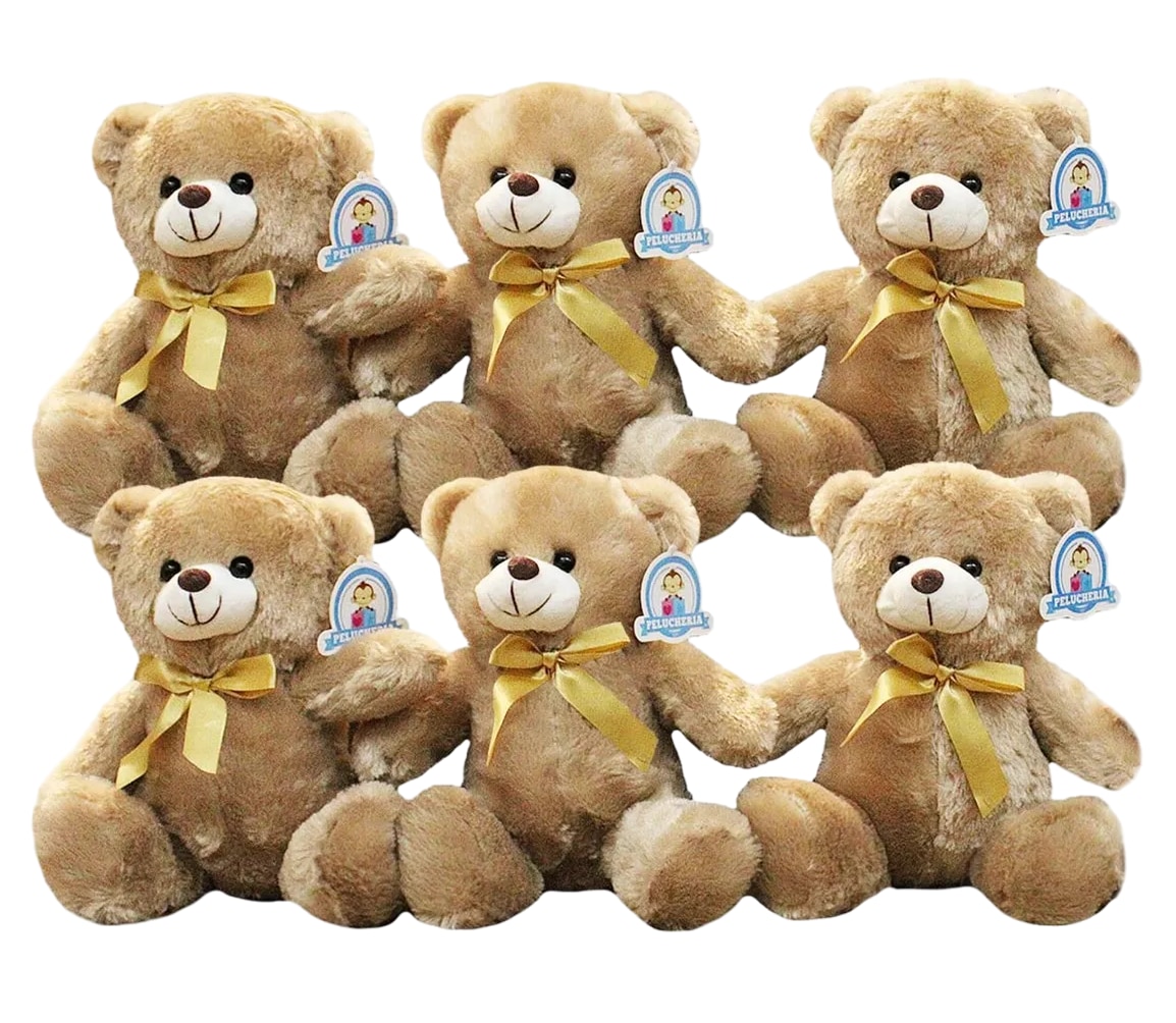 Osos de Peluche Pelucheria Clasicos 6 Piezas Coppel