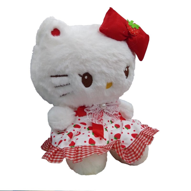 Peluche Generico Kitty Fresas Encaje Mni 20 Cm $275