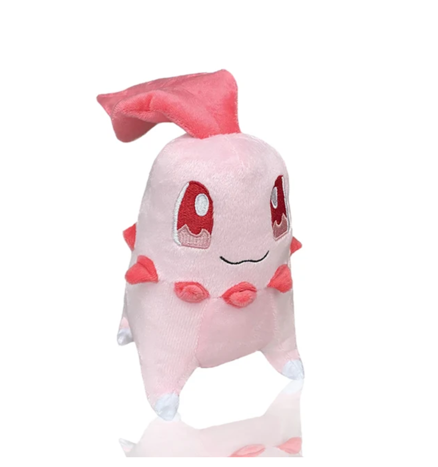 Peluche Pokémon Chikorita Rosa de 20 cm