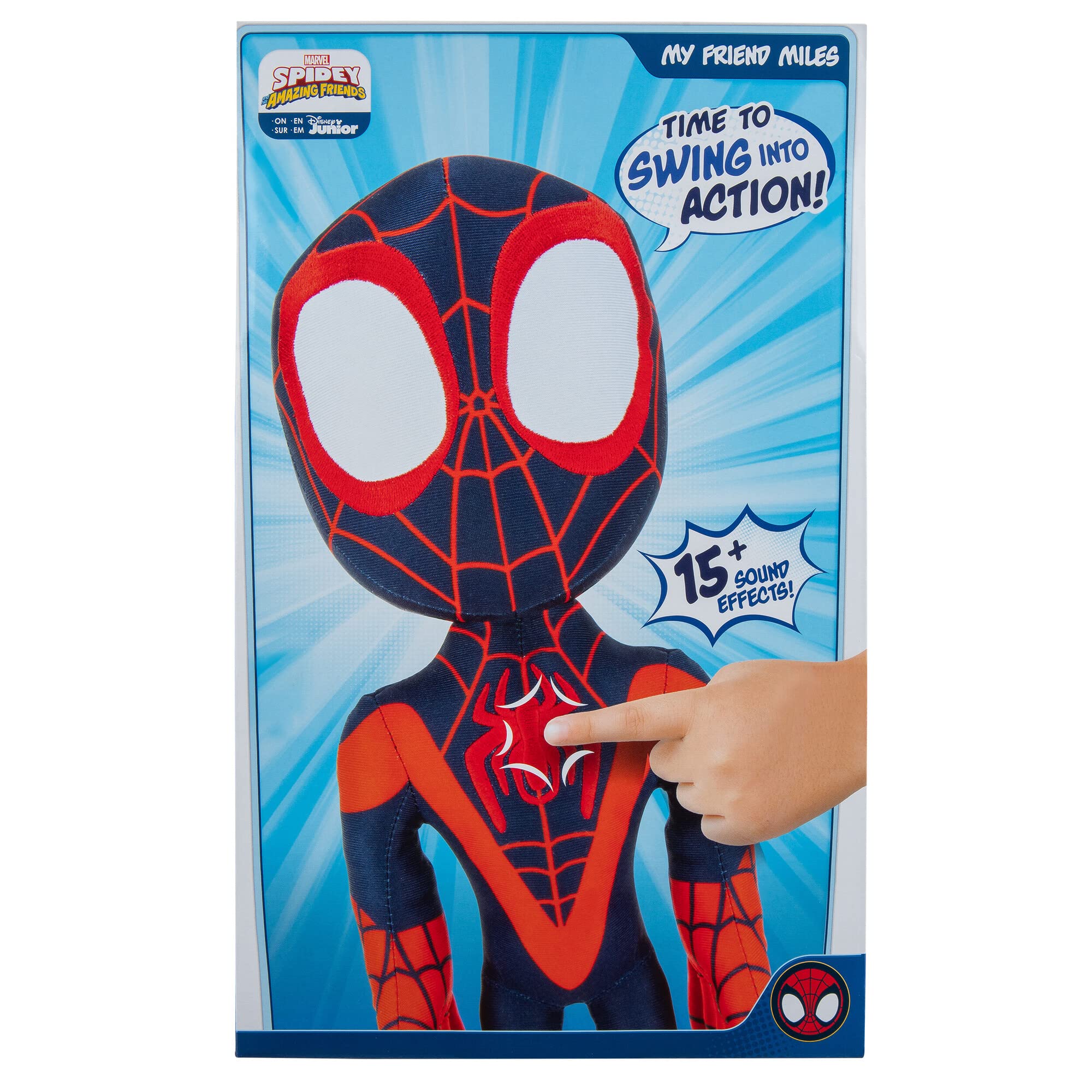 Foto 2 | Talking Peluche Marvel Spidey Y Sus Increíbles Amigos Miles - Venta Internacional.
