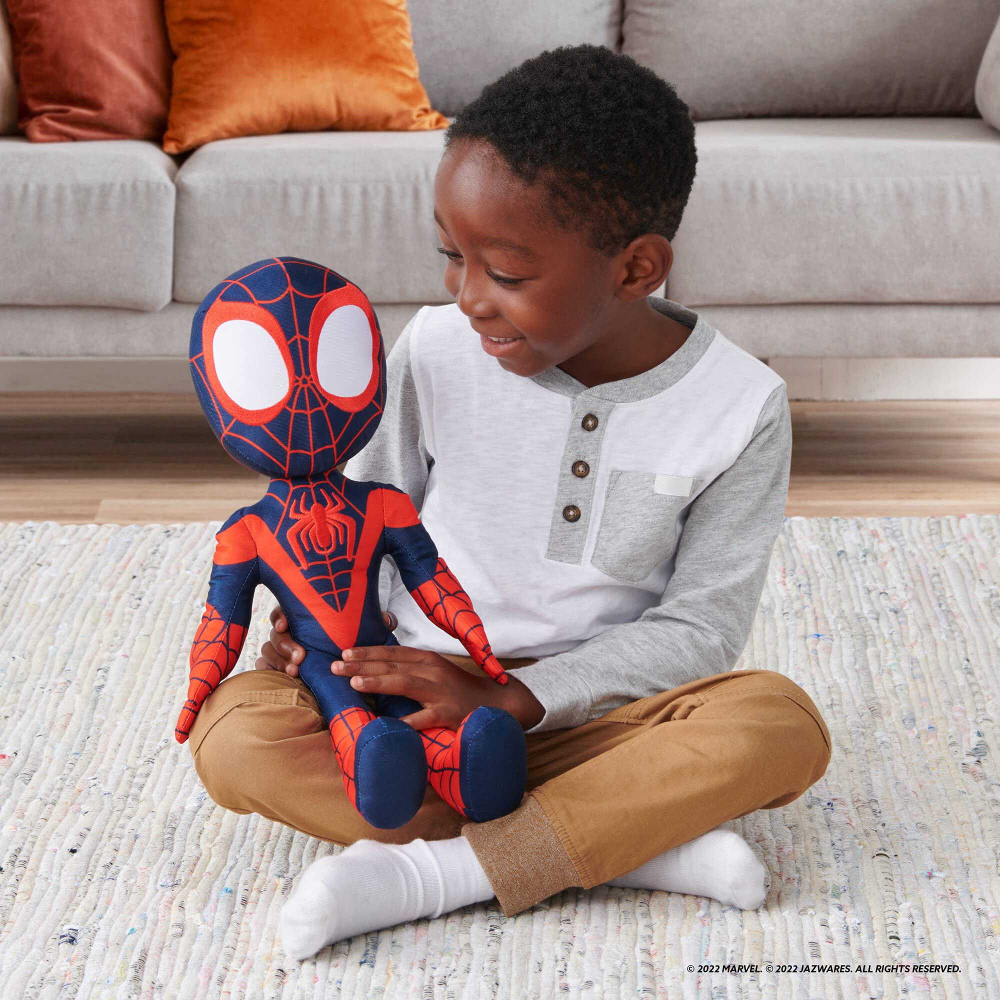 Foto 6 pulgar | Talking Peluche Marvel Spidey Y Sus Increíbles Amigos Miles - Venta Internacional.