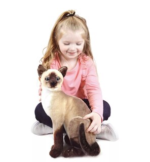 Foto 2 | Gato De Peluche Realista Siamés Viahart 36 Cm Color Stefan Siamese T