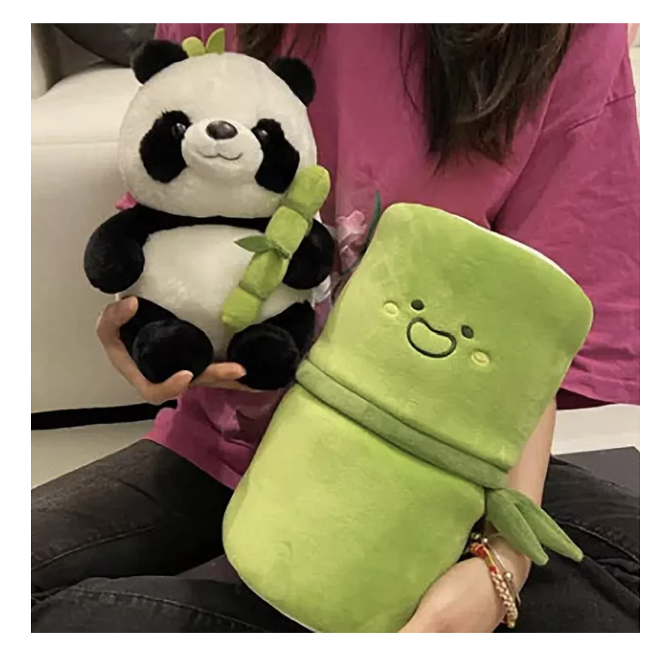 Foto 3 pulgar | Muñeco Panda Y Almohada De Felpa De Bambú Regalo Niños  25cm T