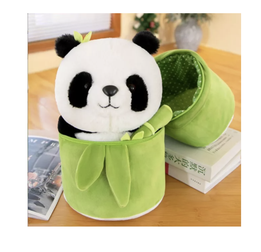 Foto 5 pulgar | Muñeco Panda Y Almohada De Felpa De Bambú Regalo Niños  25cm T