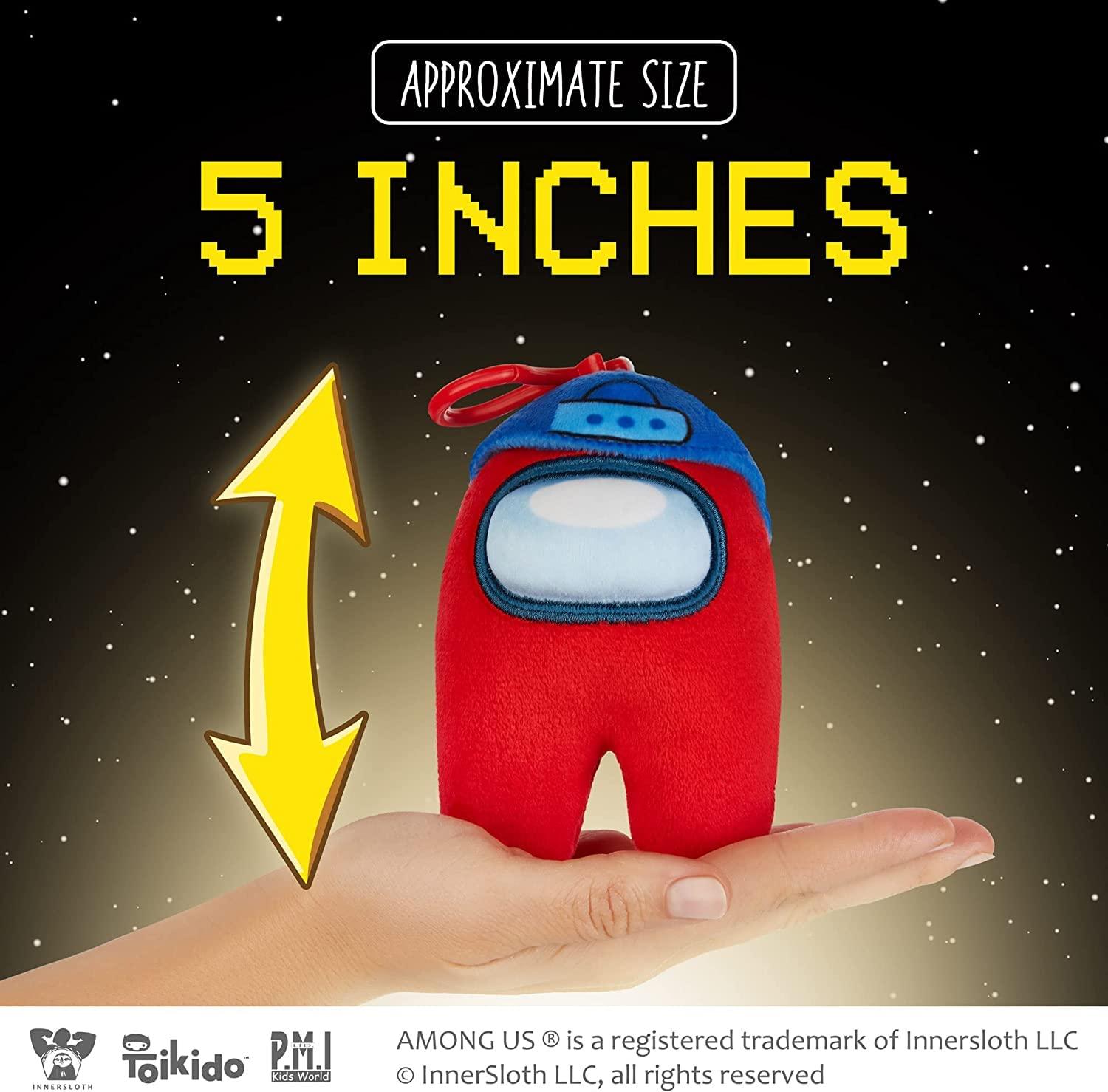 Foto 6 | Coleccionables De Peluche Con Clip P.m.i. Among Us, 5 Pulgadas De Alto Y 3/6 Pulgadas - Venta Internacional.