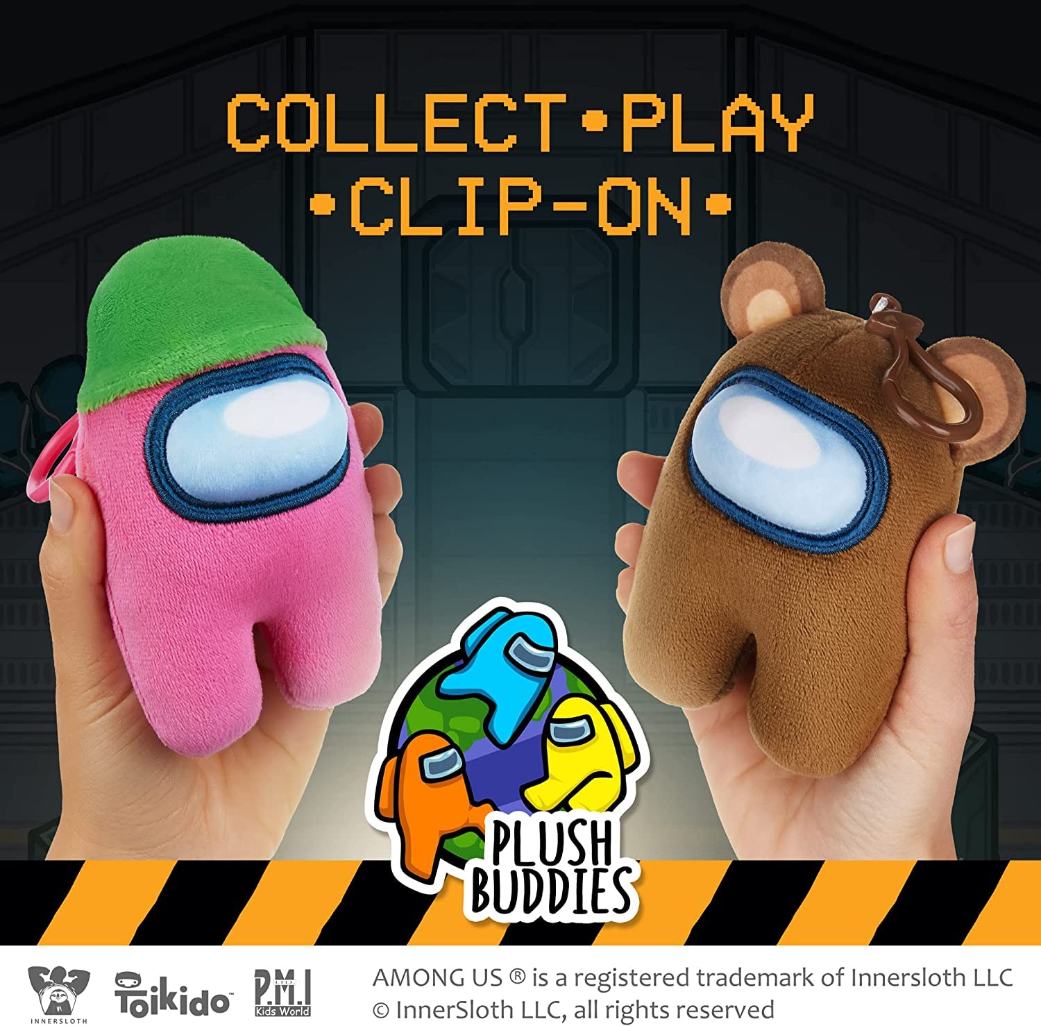 Foto 8 pulgar | Coleccionables De Peluche Con Clip P.m.i. Among Us, 5 Pulgadas De Alto Y 3/6 Pulgadas - Venta Internacional.