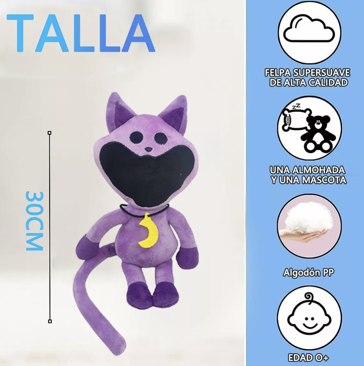 Foto 7 pulgar | Juguete De Peluche Smiling Critters, Catnap  T