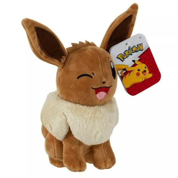 Foto 2 pulgar | Peluche Pokémon Eevee De 20 Cm Super Soft Con Licencia Oficial - Venta Internacional.