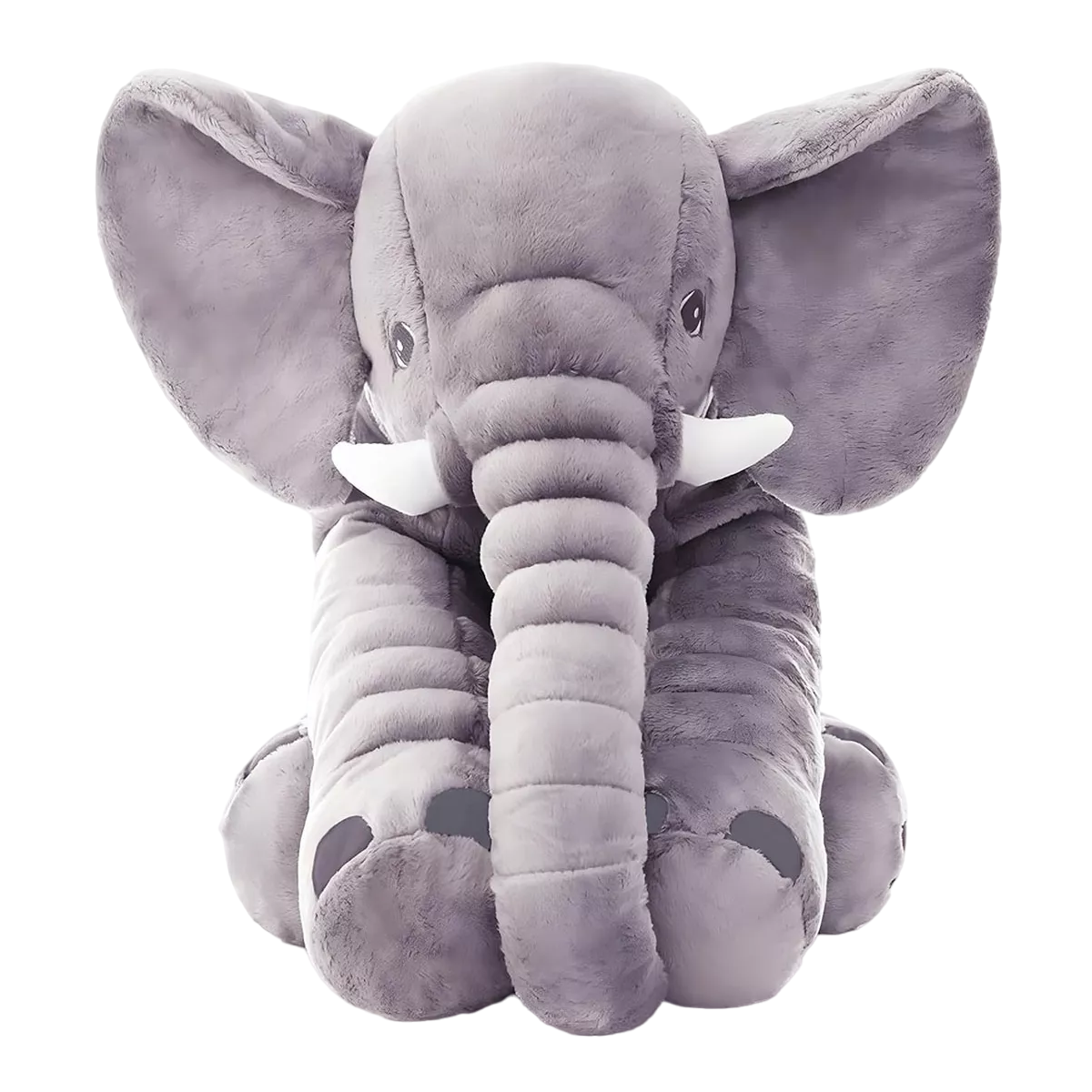 Almohada de Elefante de Peluche Belug Gris de Gran Tamaño 30x30 cm