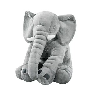Foto 4 | Almohada de Elefante de Peluche Lab.G Gris de Gran Tamaño 30x30 cm