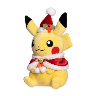 Foto 1 | Peluche Pokémon Center Pikachu Con Capa Navideña Y Sombrero - Venta Internacional.