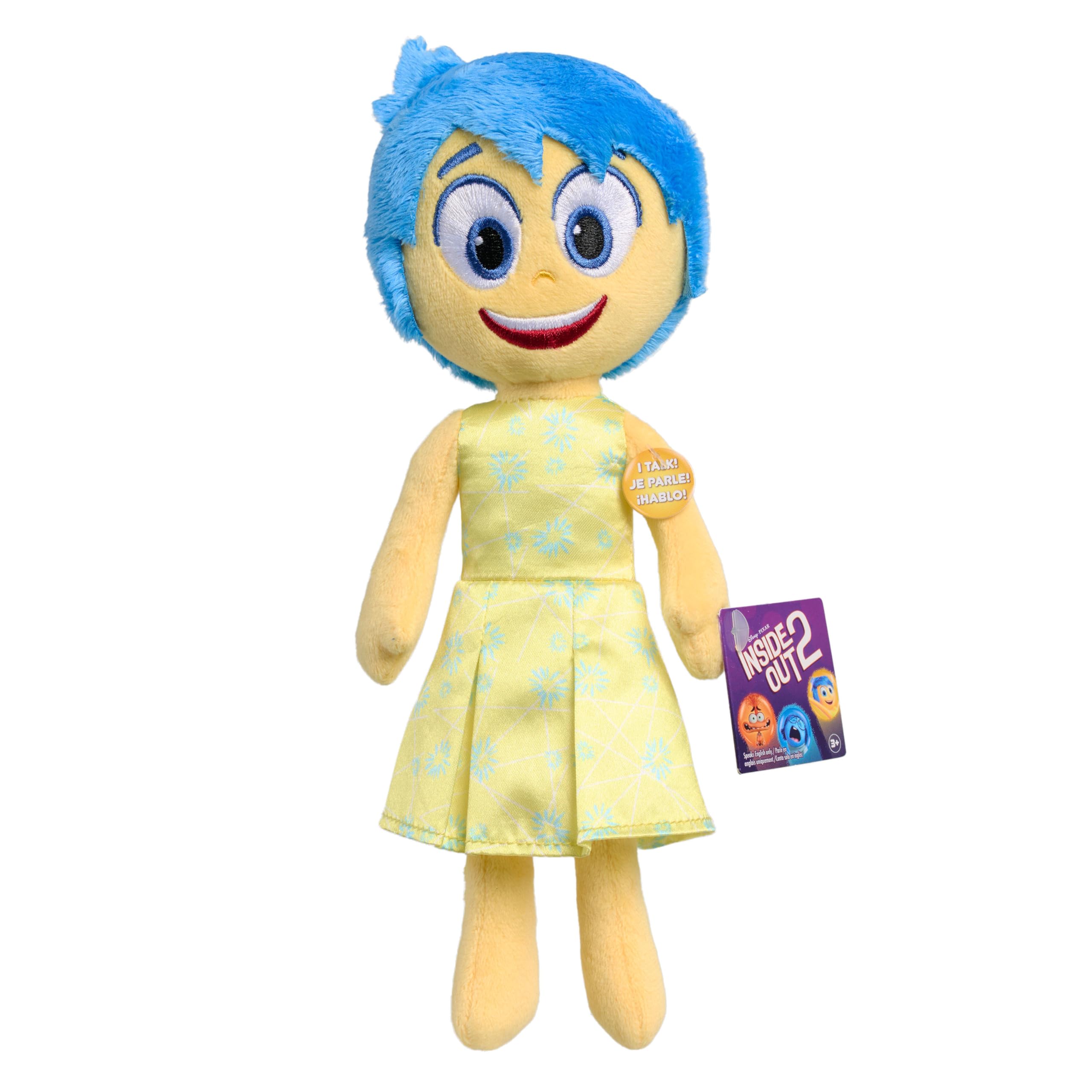 Foto 2 pulgar | Peluche Just Play Inside Out 2 Talk It Out Joy 24 Cm - Venta Internacional.