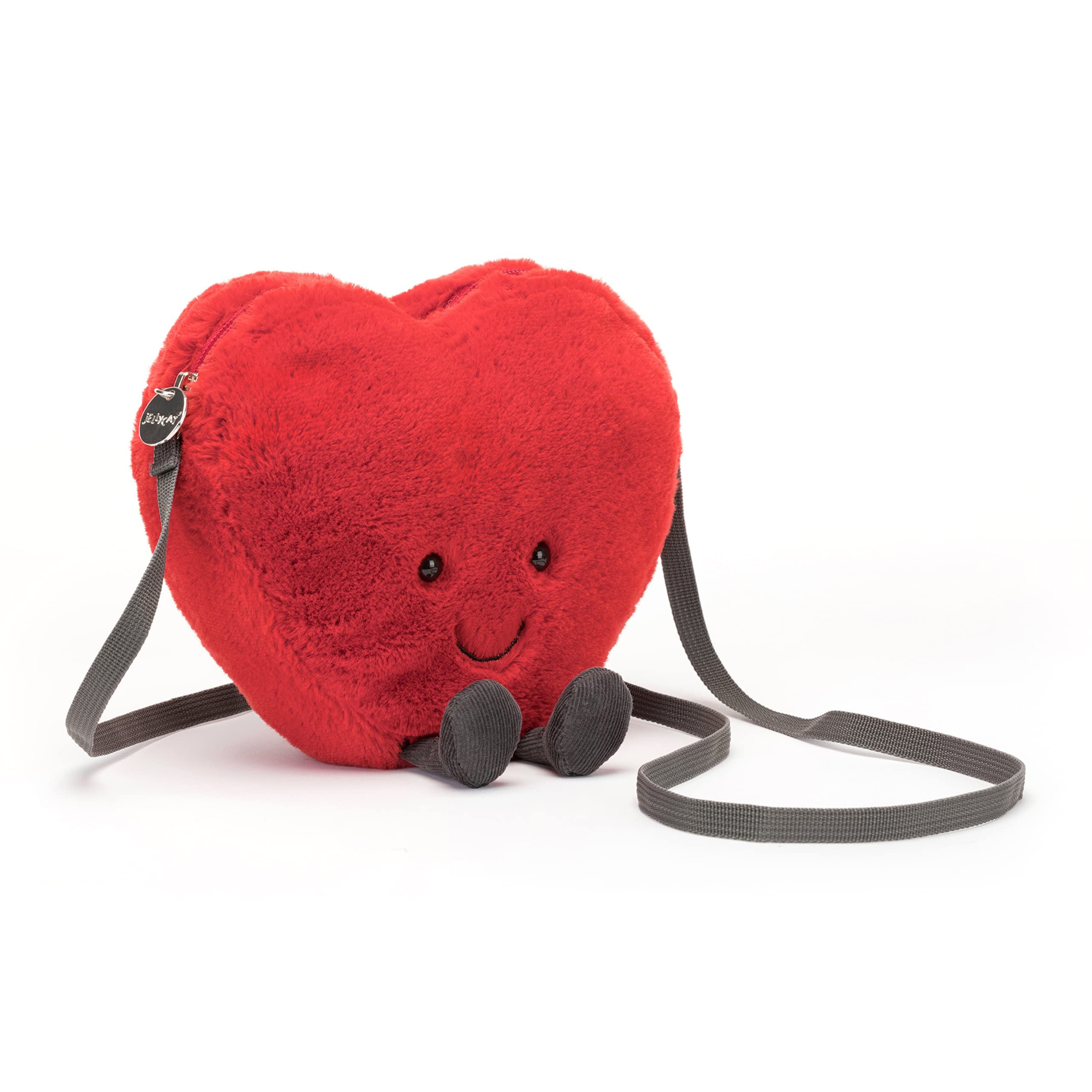 Foto 2 pulgar | Bolso De Felpa Con Forma De Bandolera Jellycat Amuseable Heart - Venta Internacional.