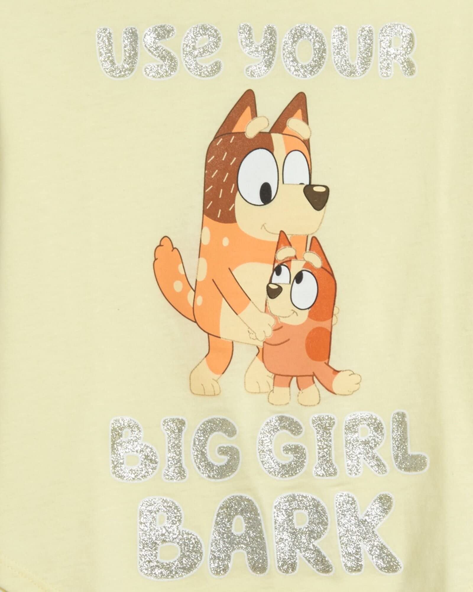 Foto 4 pulgar | Camiseta Bluey Bingo Mom Little Girls De Manga Corta, Paquete De 3 Unidades, 4 Unidades - Venta Internacional.