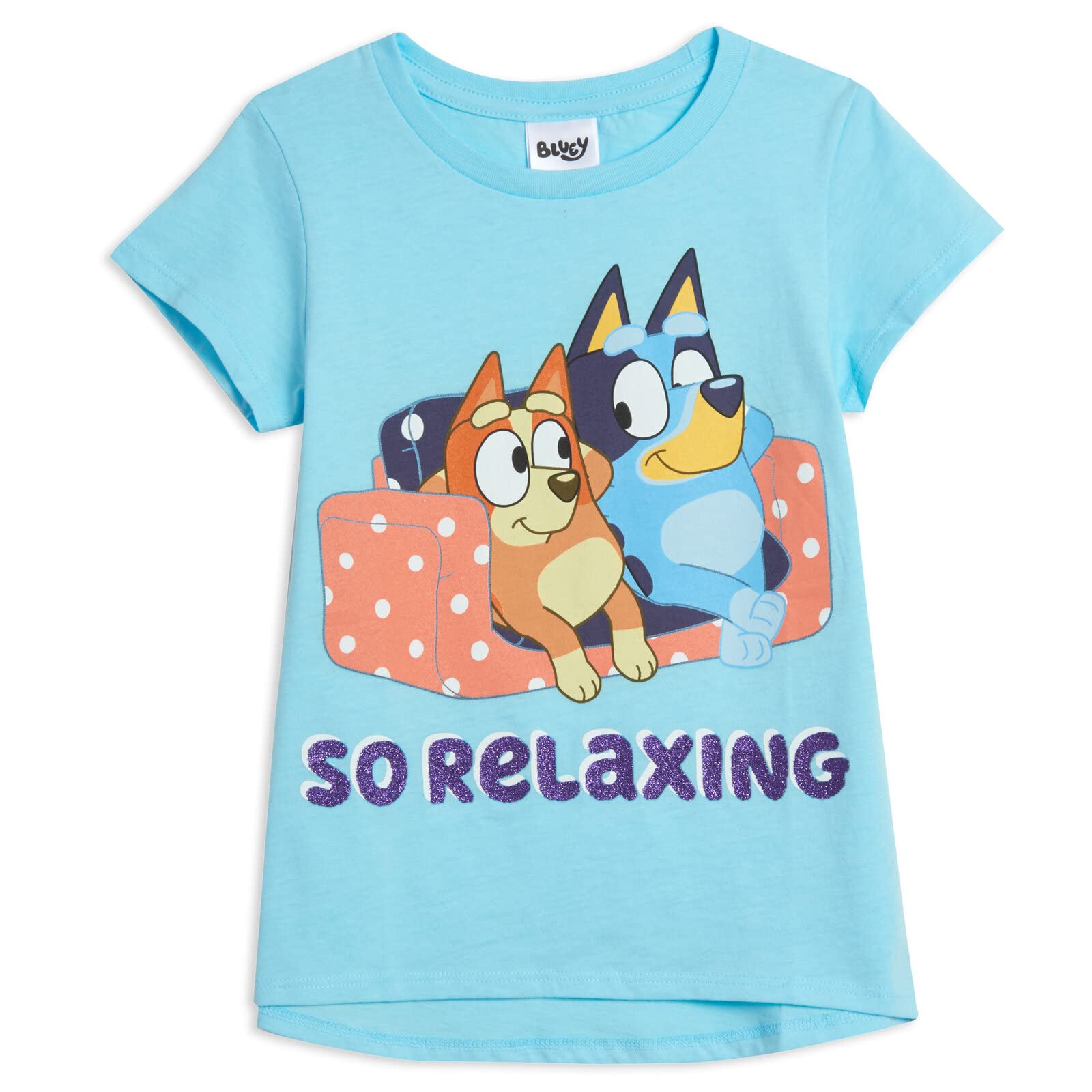 Foto 6 | Camiseta Bluey Bingo Mom Little Girls De Manga Corta, Paquete De 3 Unidades, 4 Unidades - Venta Internacional.