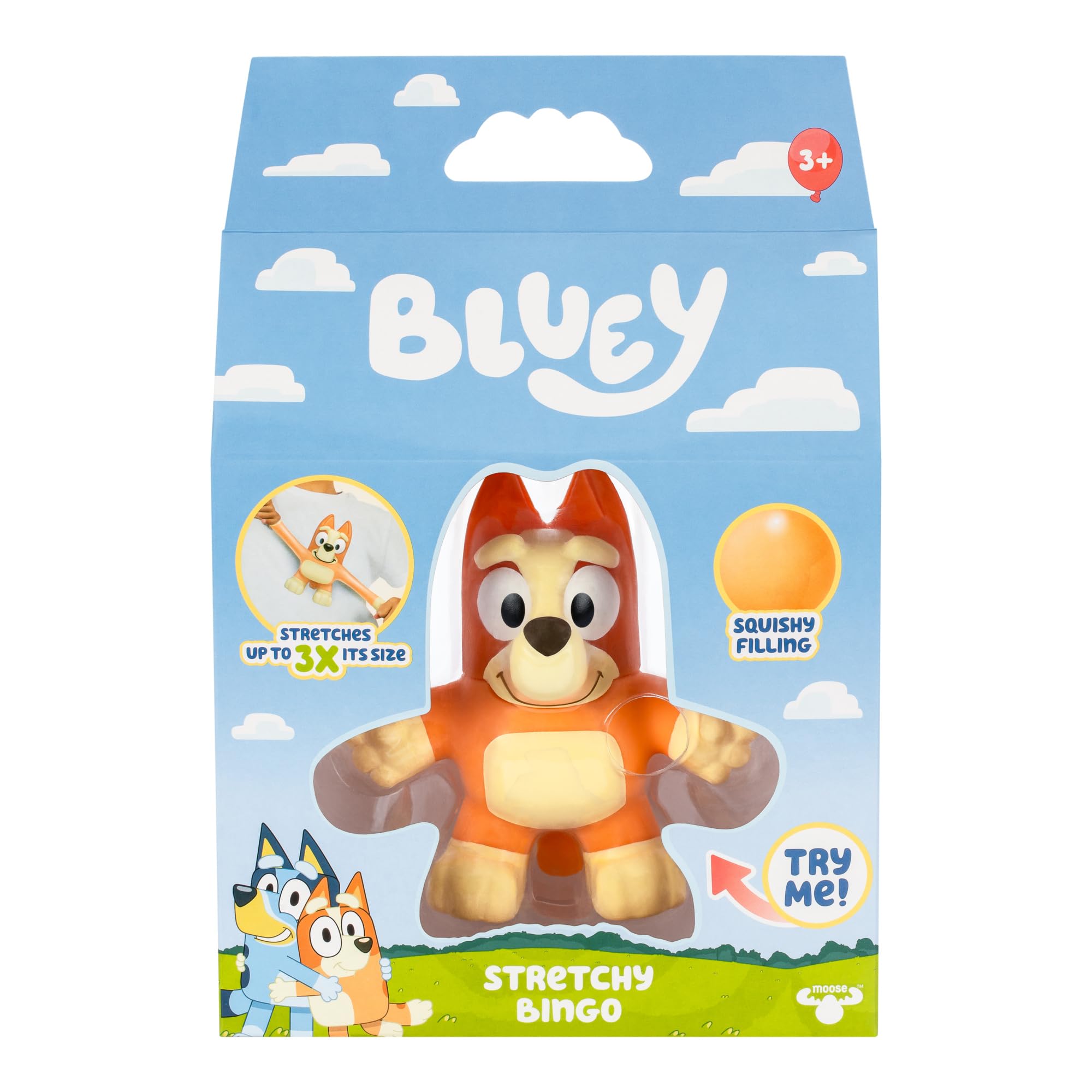 Foto 4 pulgar | Figura De Juguete Elástica Bluey Stretchy Bingo Con Relleno Blando - Venta Internacional.