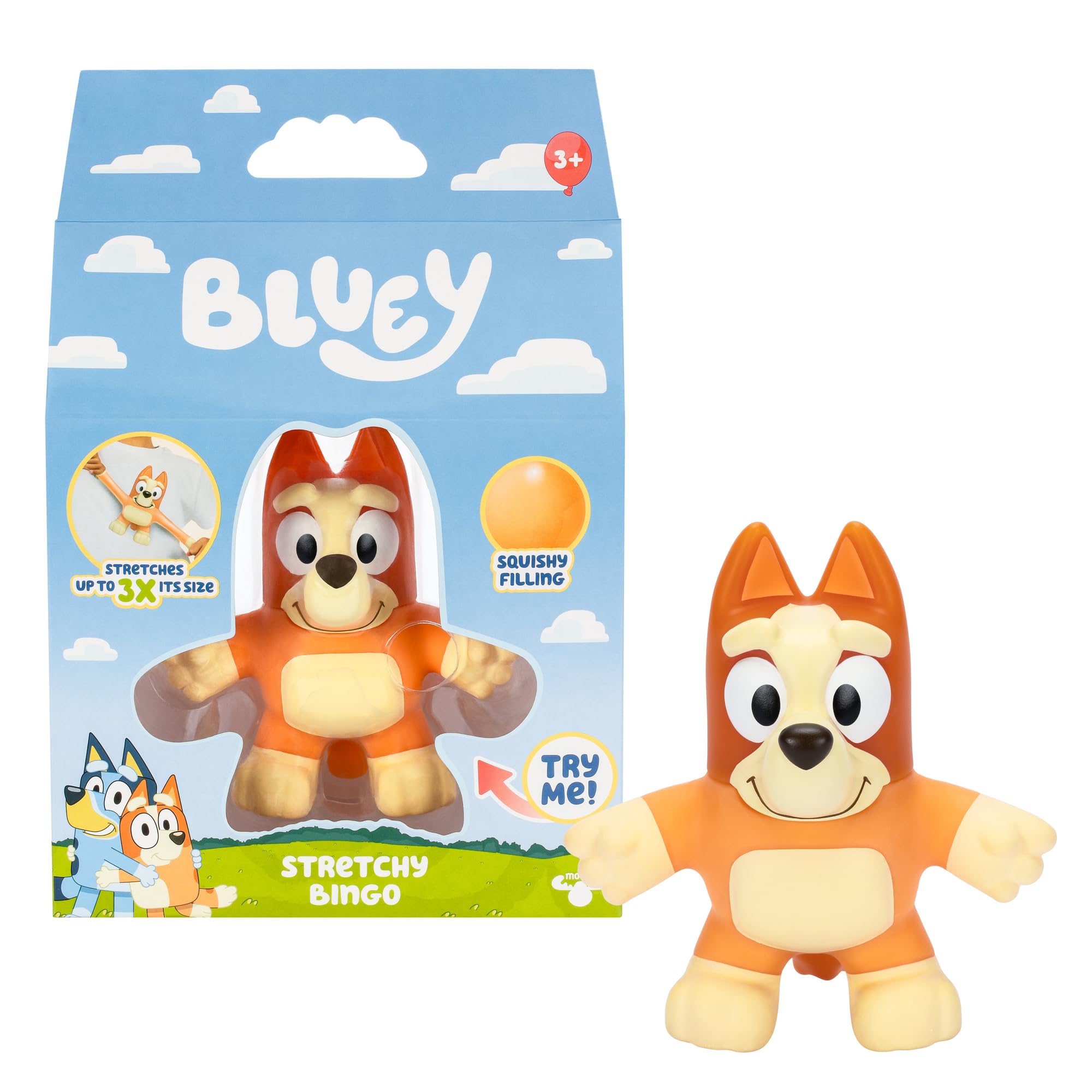 Foto 8 pulgar | Figura De Juguete Elástica Bluey Stretchy Bingo Con Relleno Blando - Venta Internacional.