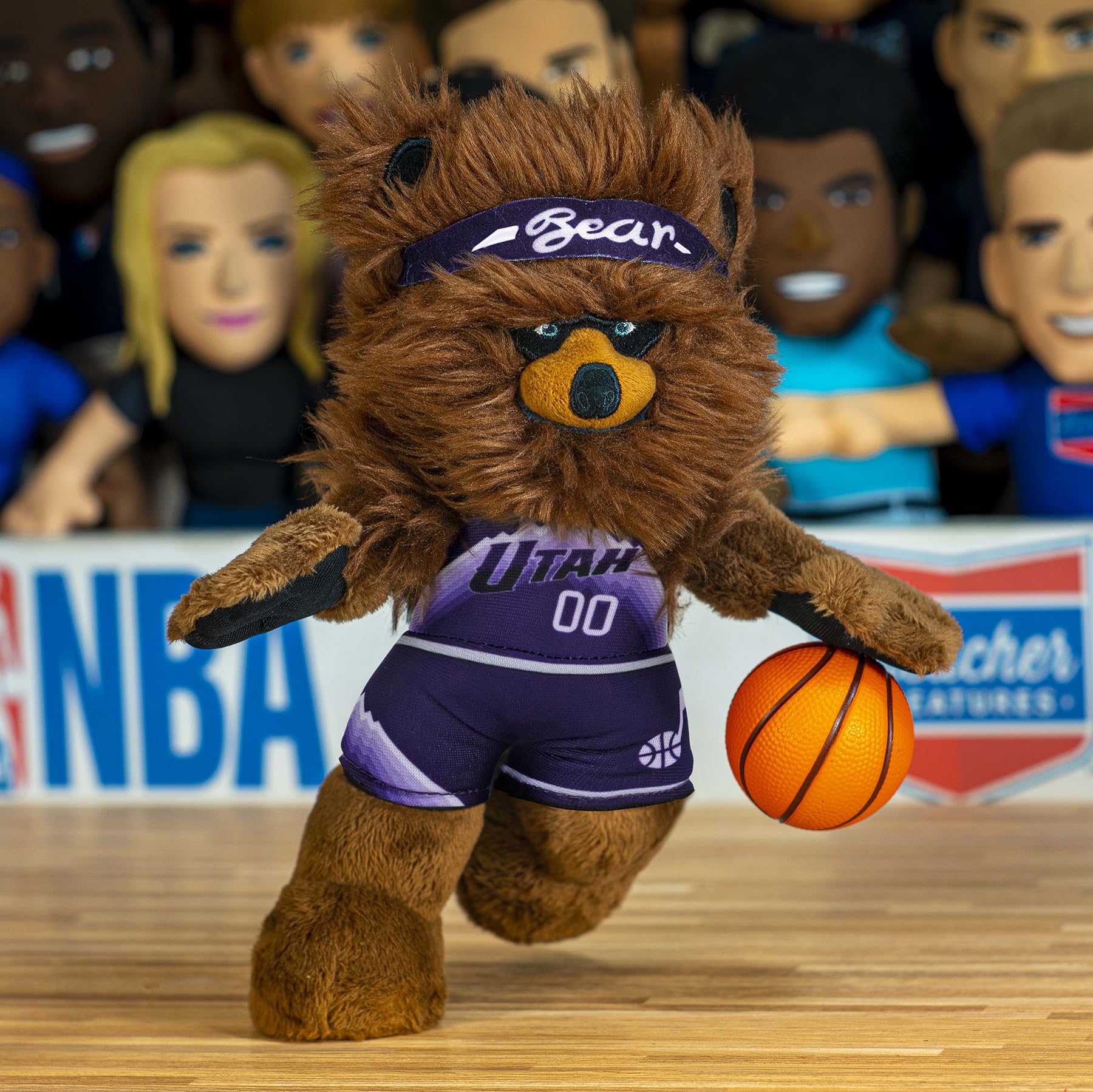 Foto 7 pulgar | Figura De Peluche Bleacher Creatures Utah Jazz Bear 10, Mascota De La Nba - Venta Internacional.