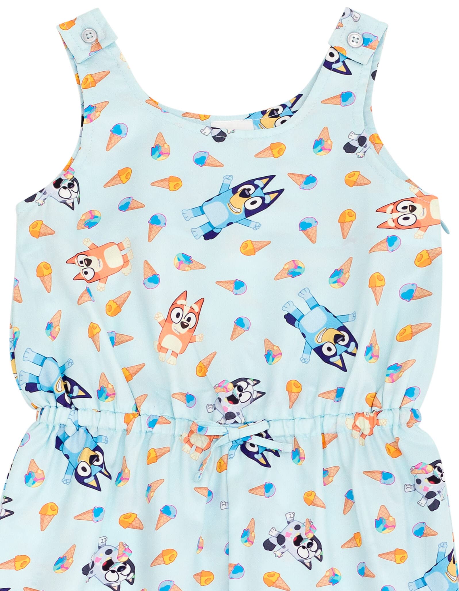 Foto 5 pulgar | Mono Sin Mangas Romper Bluey Bingo Muffin Para Niñas - Venta Internacional.