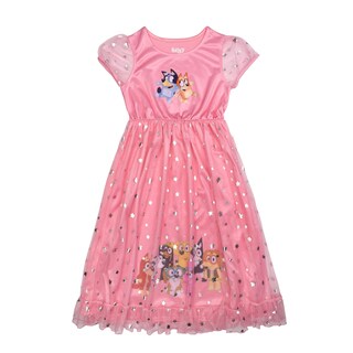 Foto 1 | Bata De Fantasía Para Niñas Nightgown Bluey Friends, Talla 8 - Venta Internacional.