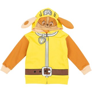 Foto 4 | Sudadera Con Capucha Paw Patrol Rubble Para Niños Pequeños, Forro Polar Y Cremallera - Venta Internacional.