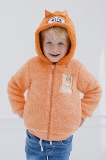 Foto 2 | Sudadera Con Capucha Bluey Bingo Para Niños Pequeños, Acogedora, Sherpa, Con Cremallera, Naranja, 5t - Venta Intern