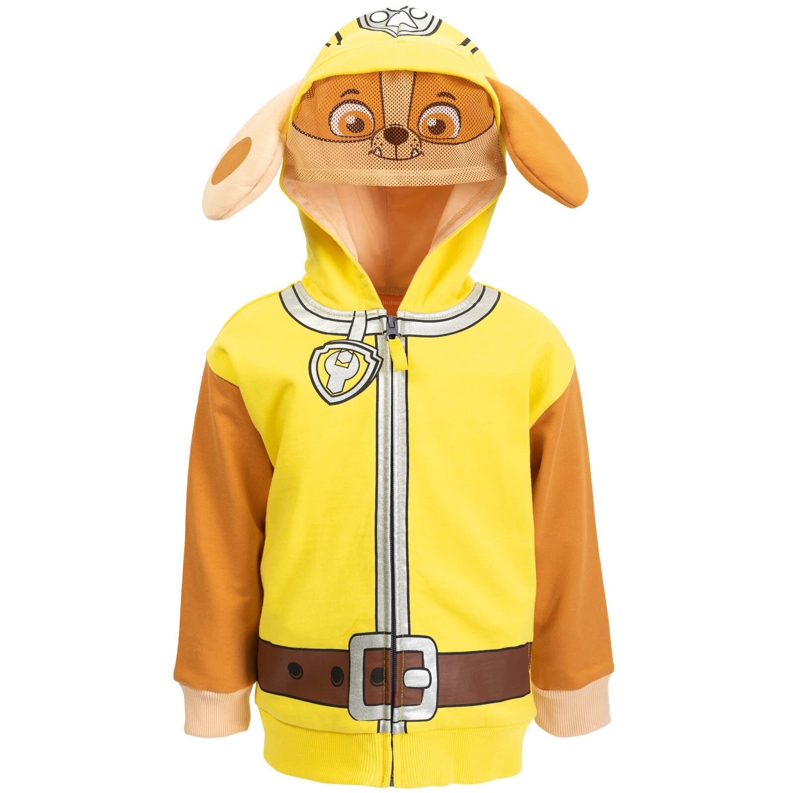 Foto 2 pulgar | Sudadera Con Capucha De Paw Patrol Rubble De Forro Polar Con Cremallera Para Niños - Venta Internacional.