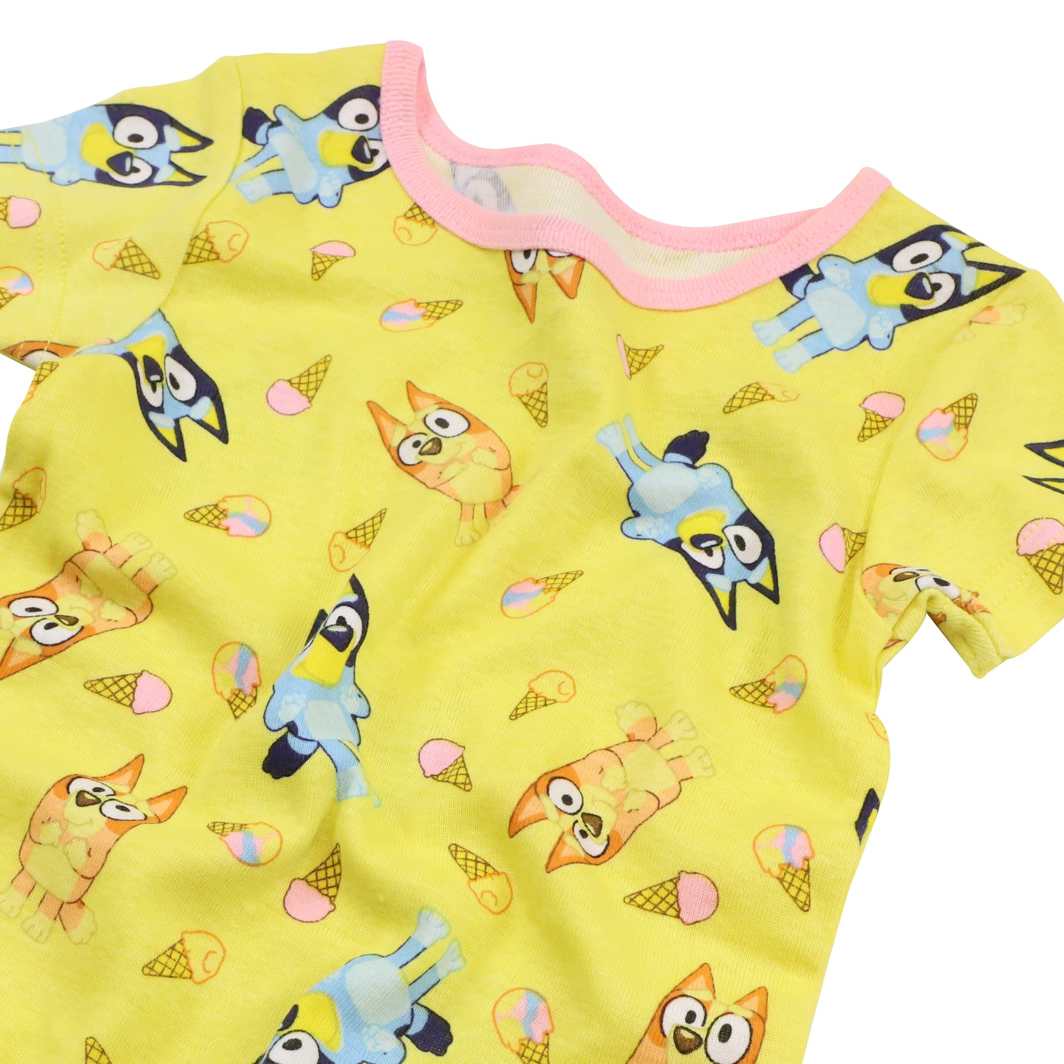Foto 5 | Conjunto De Pijama Bluey Happy Day Para Niñas 4t, 100% Algodón, 4 Piezas - Venta Internacional.