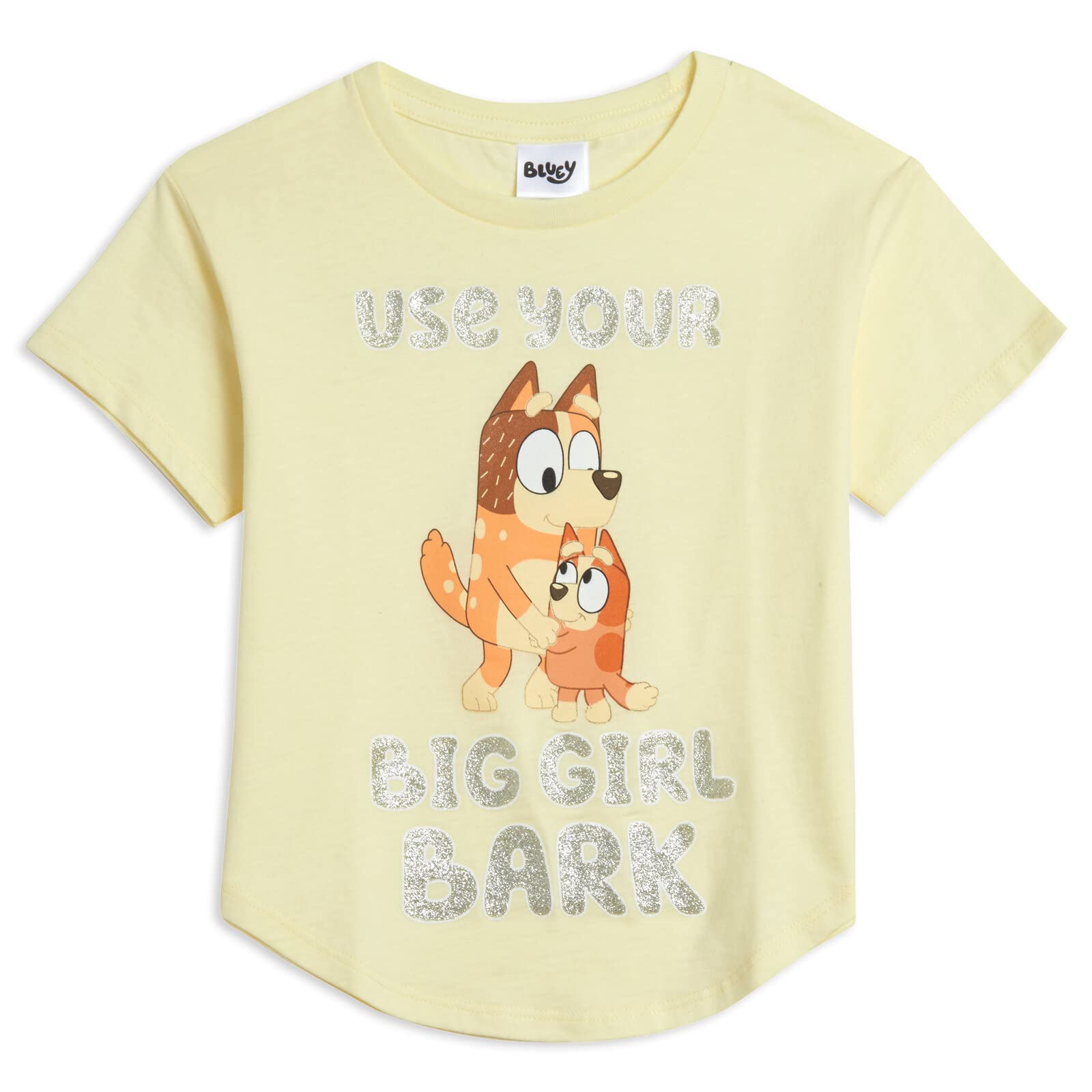 Camiseta Bluey Mom & Bingo Little Girls Amarilla 6x - Venta Internacional.