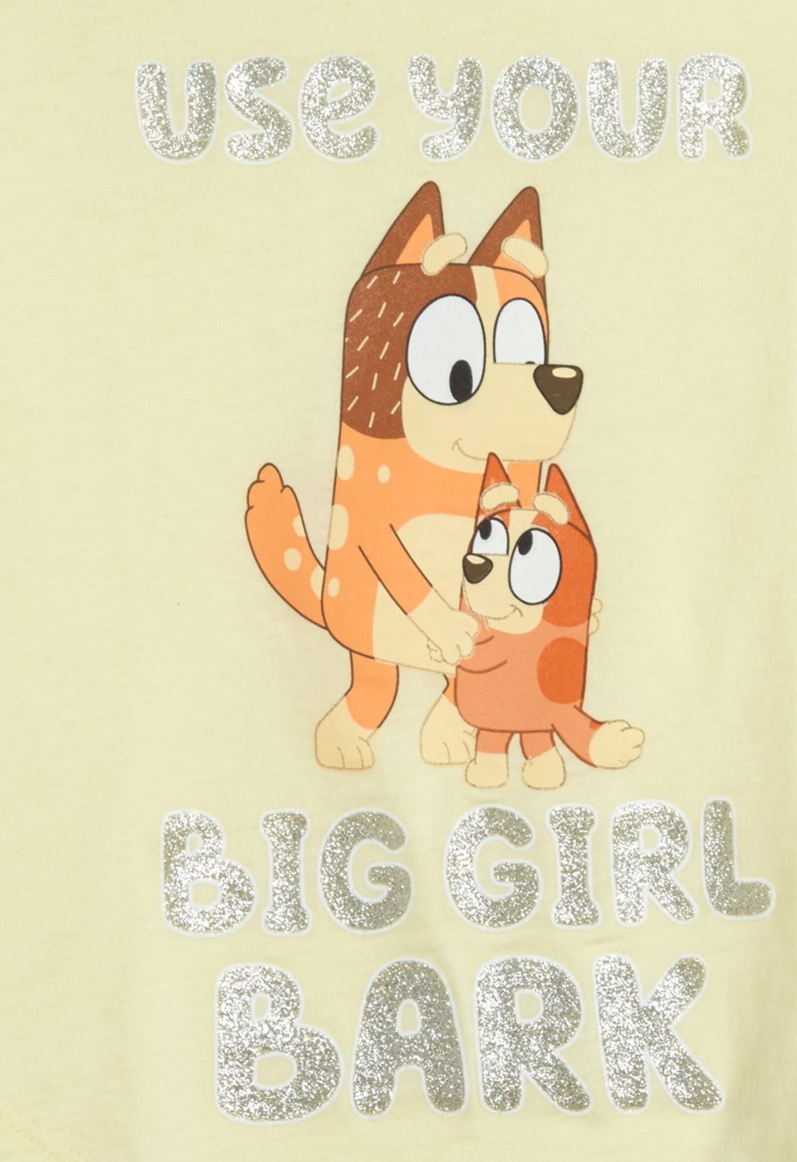 Foto 3 pulgar | Camiseta Bluey Mom & Bingo Little Girls Amarilla 6x - Venta Internacional.