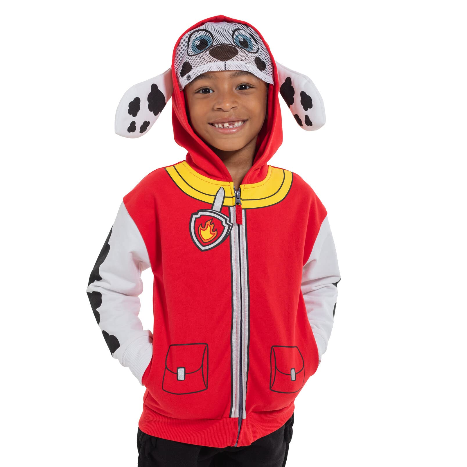 Foto 3 pulgar | Sudadera Con Capucha Paw Patrol Marshall De Forro Polar Con Cremallera Para Niños Pequeños - Venta Internacional.
