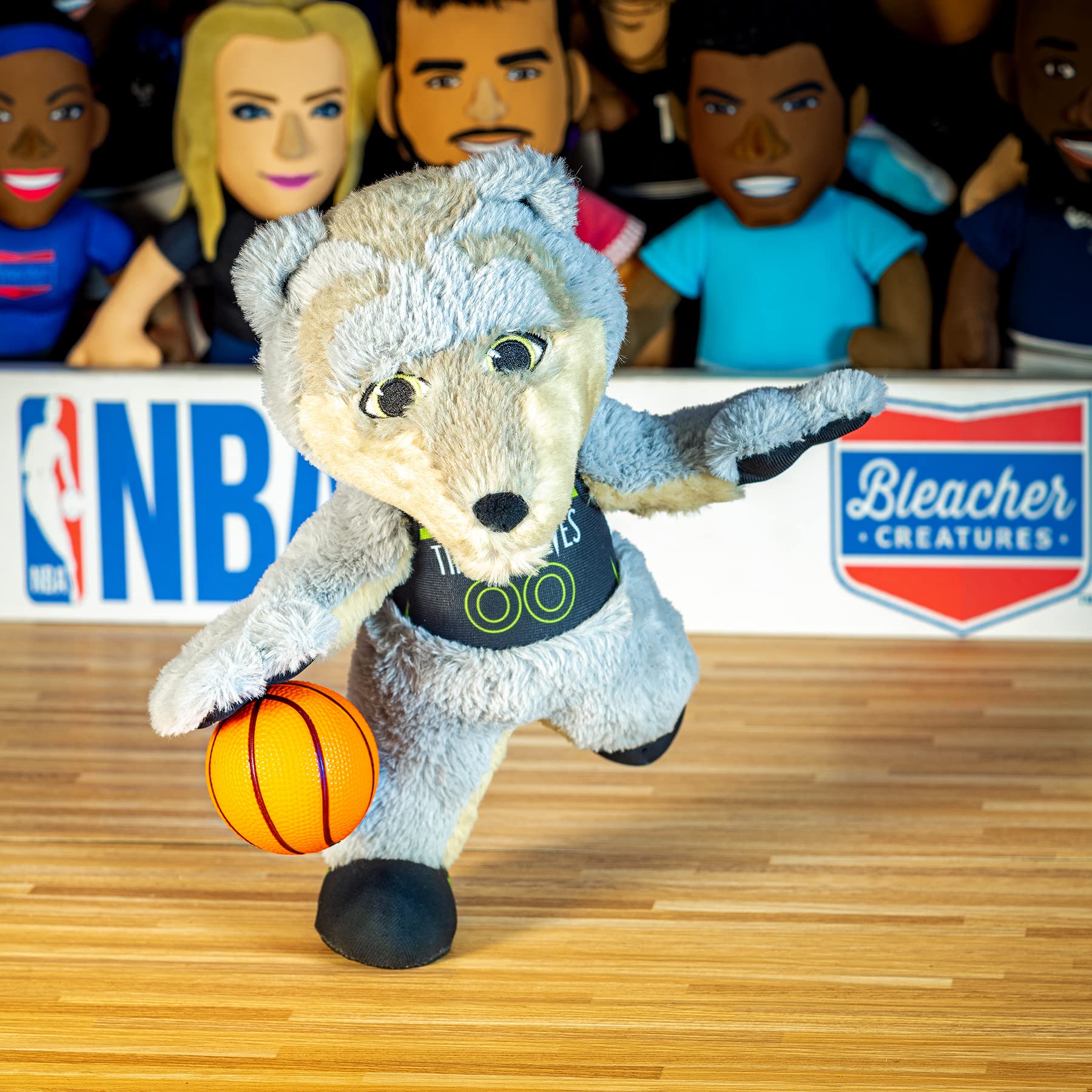 Foto 3 pulgar | Figura De Peluche Bleacher Creatures Minnesota Timberwolves Crunch - Venta Internacional.