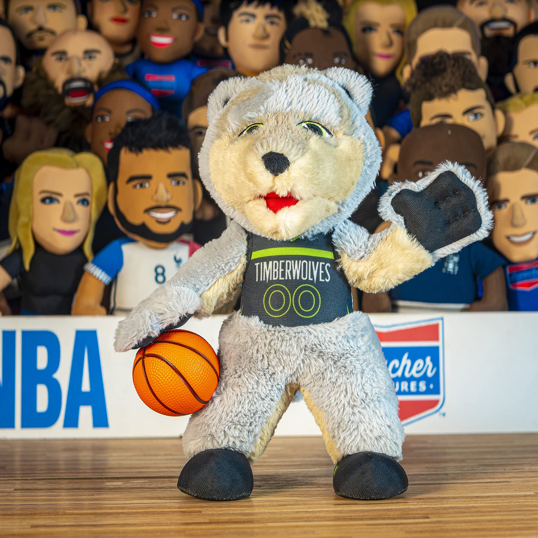 Foto 7 pulgar | Figura De Peluche Bleacher Creatures Minnesota Timberwolves Crunch - Venta Internacional.