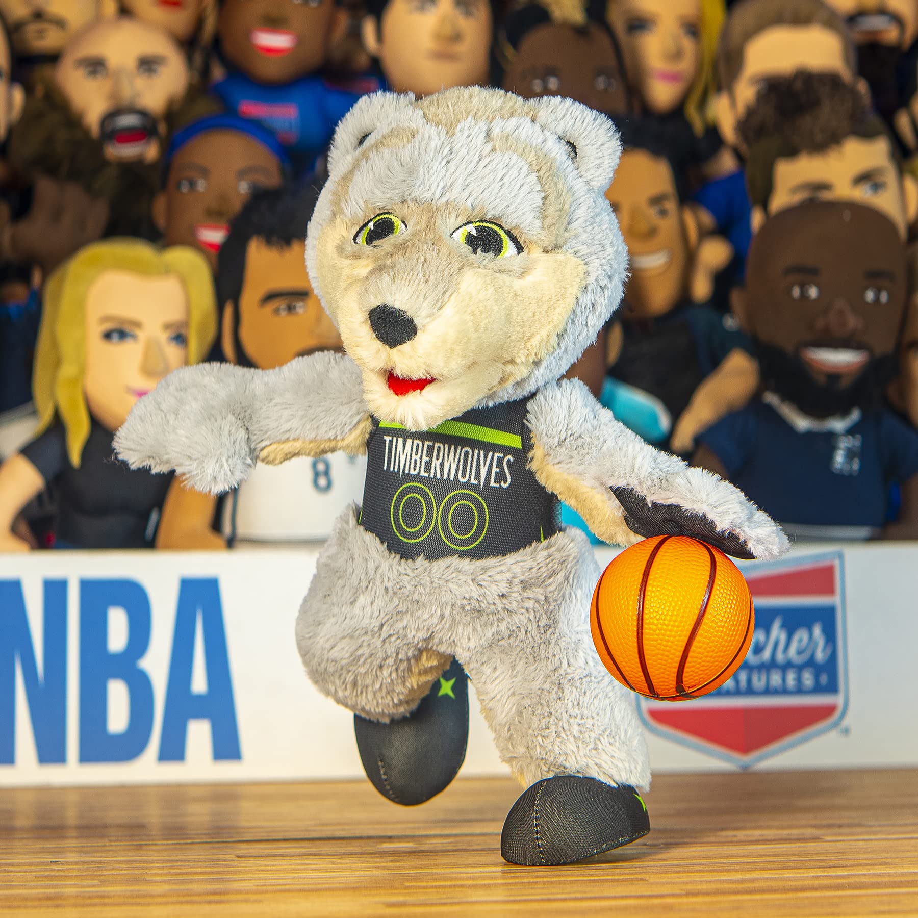 Foto 8 pulgar | Figura De Peluche Bleacher Creatures Minnesota Timberwolves Crunch - Venta Internacional.