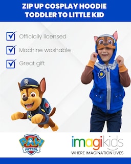 Foto 3 | Sudadera Con Capucha Paw Patrol Chase De Forro Polar Para Niños De 6 Años - Venta Internacional.