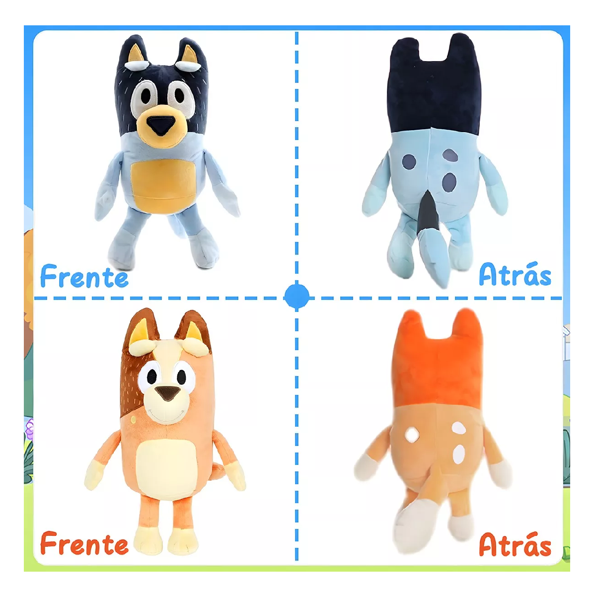 Foto 5 pulgar | 2 Piezas Bluey Familia Bluey Bingo Peluche Mamá Y Papá