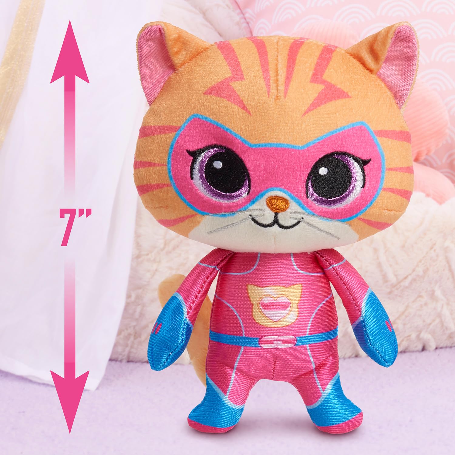 Foto 4 pulgar | Peluche De Peluche Just Play Disney Junior Superkitties Ginny - Venta Internacional.