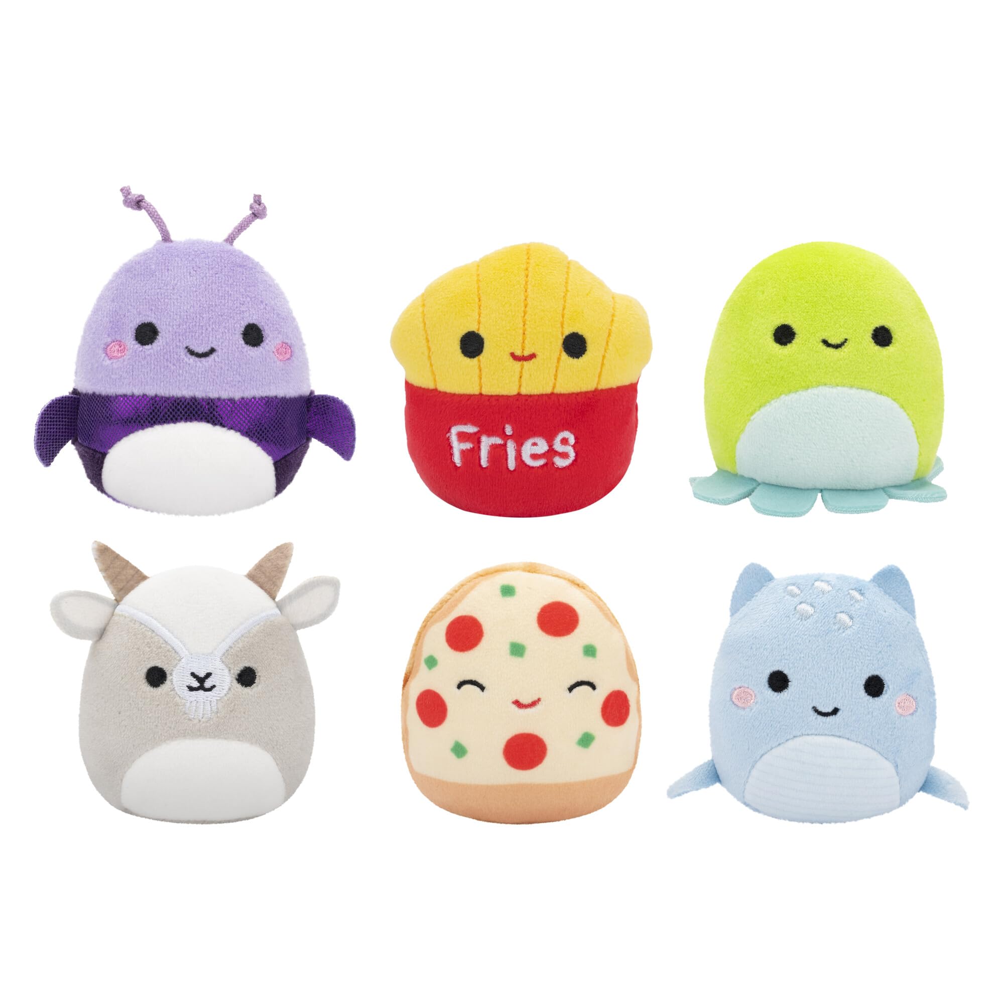 Foto 2 pulgar | Paquete De 6 Micromallows Originales De Toy Squishmallows Con Axel, Lune, Floyd, Orphie, Pep Y Walker - Venta Intern