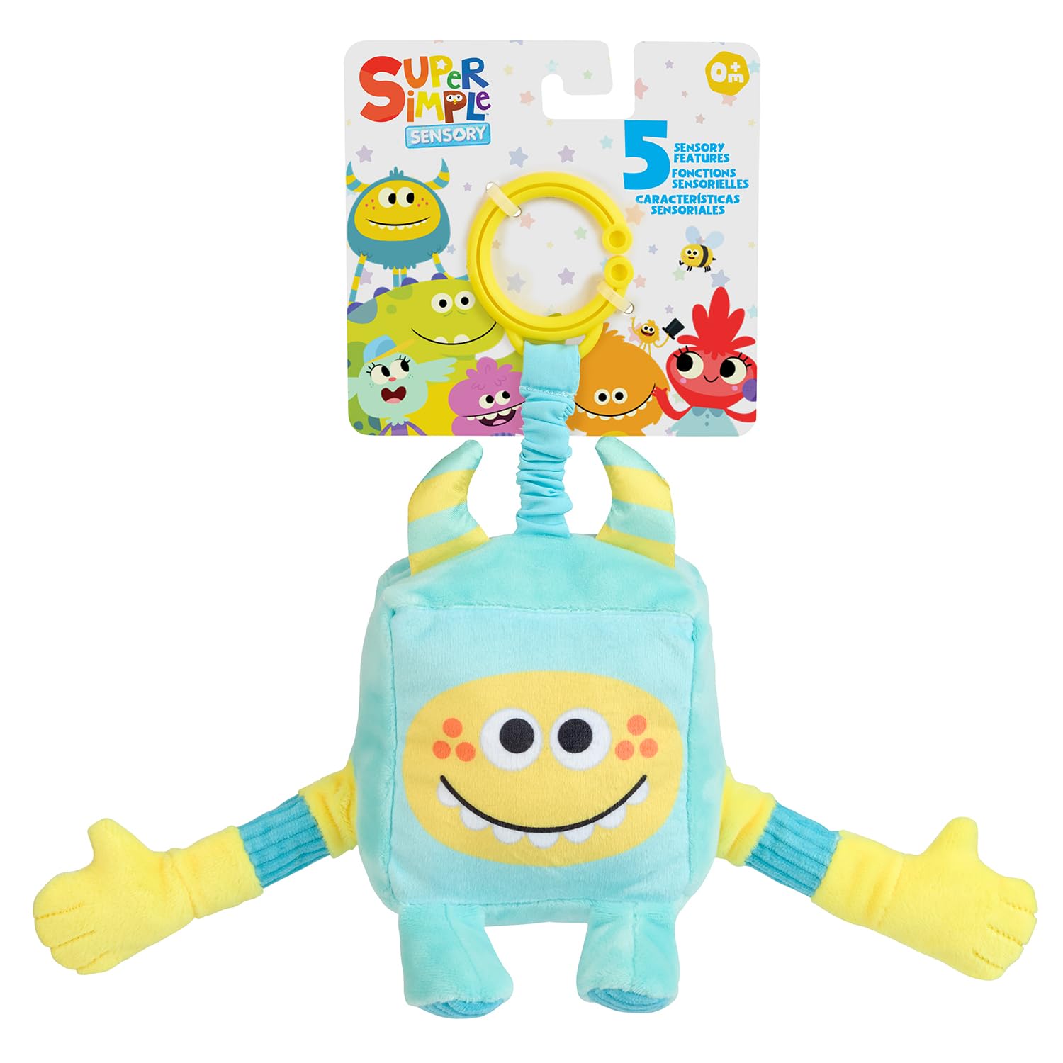 Foto 2 pulgar | Monstruos De Peluche Sensoriales Wowwee Super Simple Rizzo Blue 0+ - Venta Internacional.