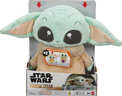 Foto 6 | Juguete De Peluche Mattel Star Wars Jumping Grogu Con Acción De Salto - Venta Internacional.