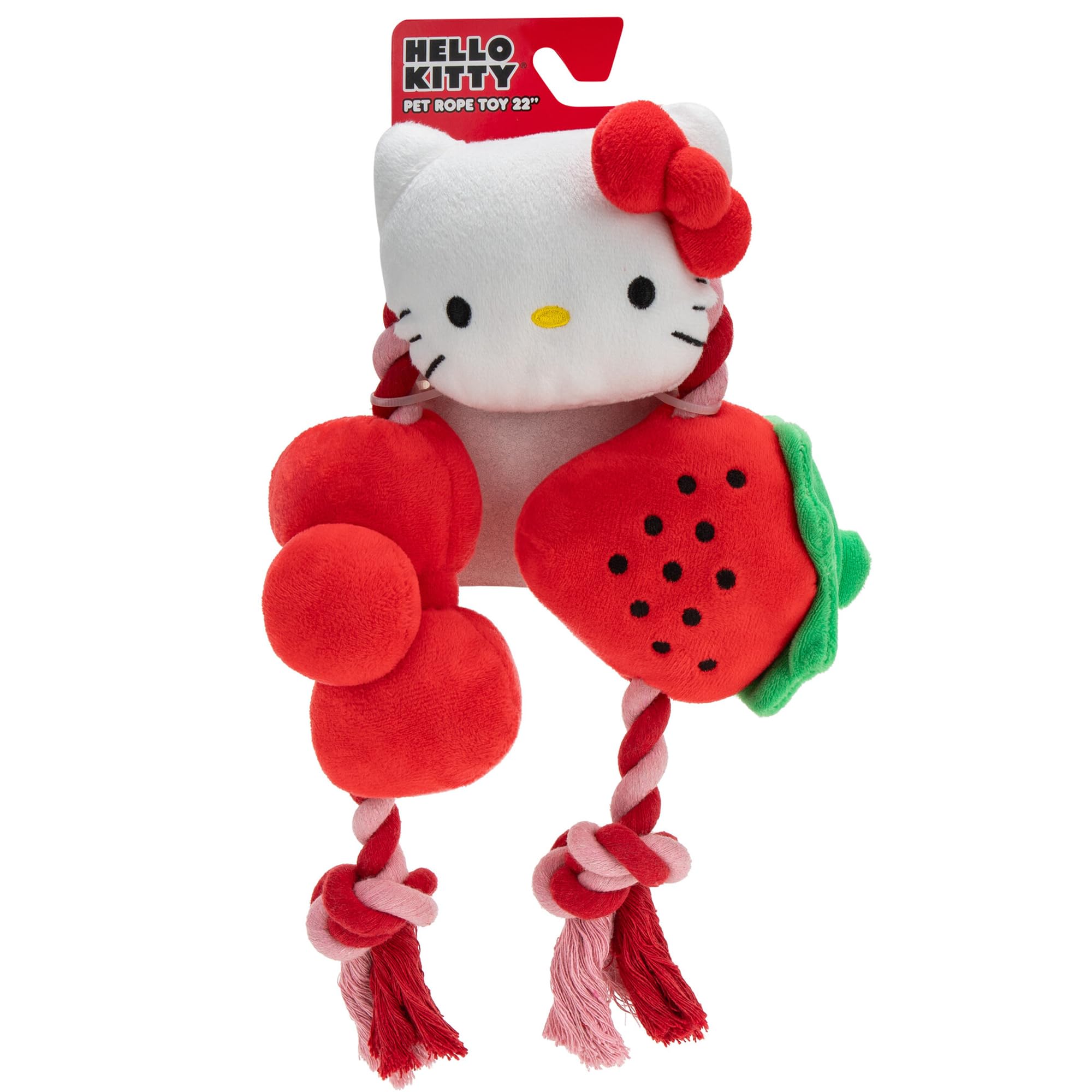 Lazo En Forma De Cuerda De Peluche Con Forma De Fresa De Hello Kitty And Friends, 22 Cm - Venta Internacional.