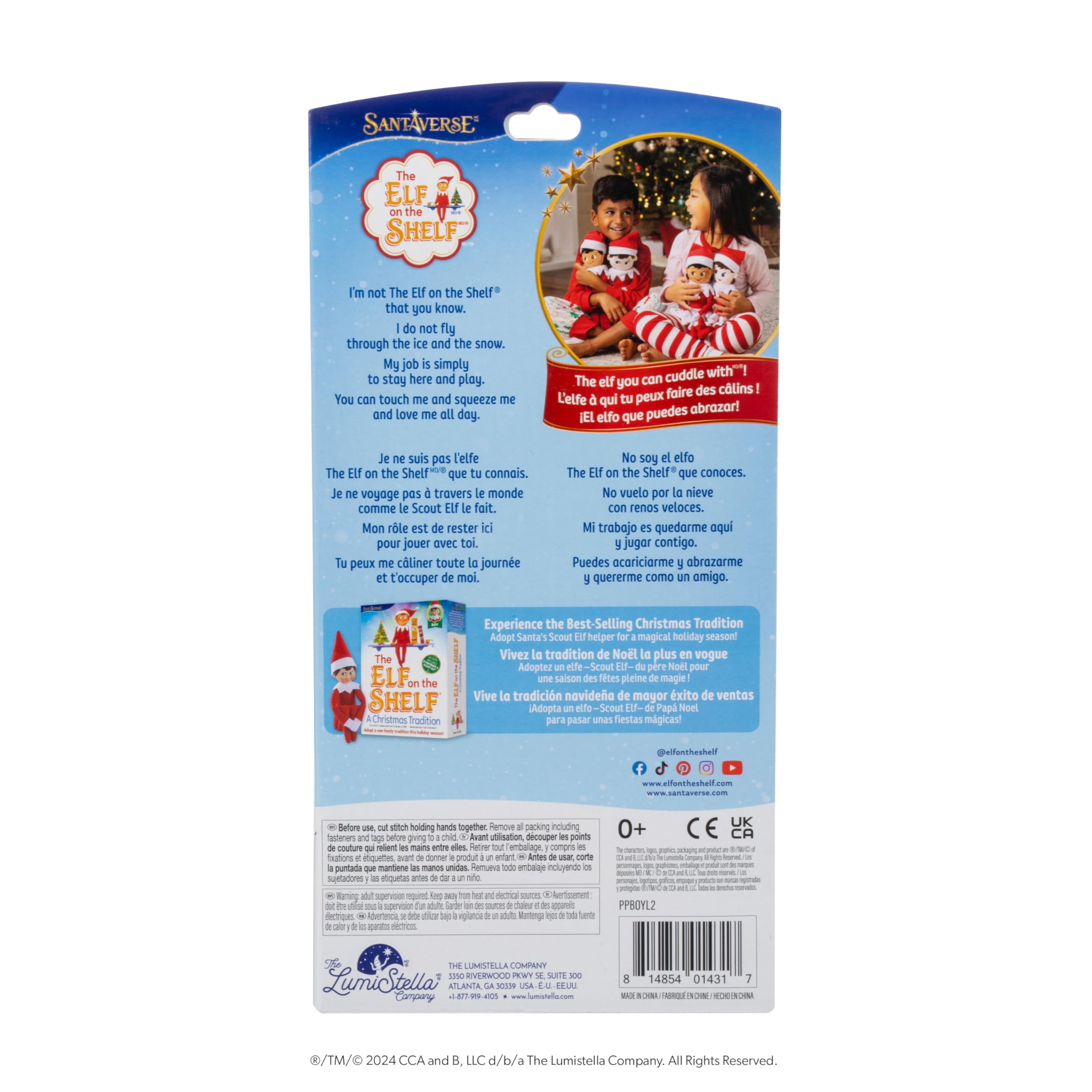Foto 3 pulgar | Peluche The Elf On The Shelf Plushee Pals Scout Elf 43 Cm - Venta Internacional.