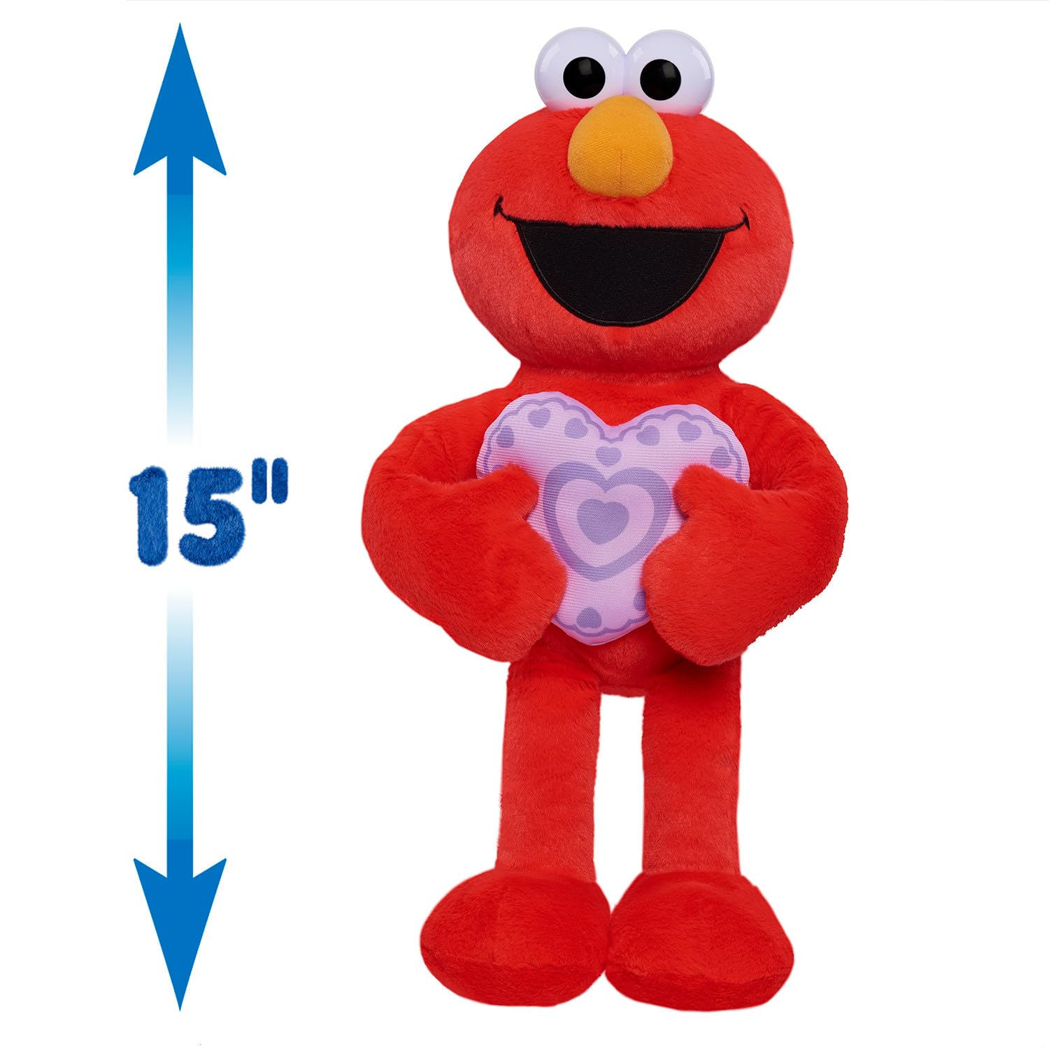 Foto 4 pulgar | Peluche Just Play Sesame Street Sweet Love Elmo 38 Cm - Venta Internacional.