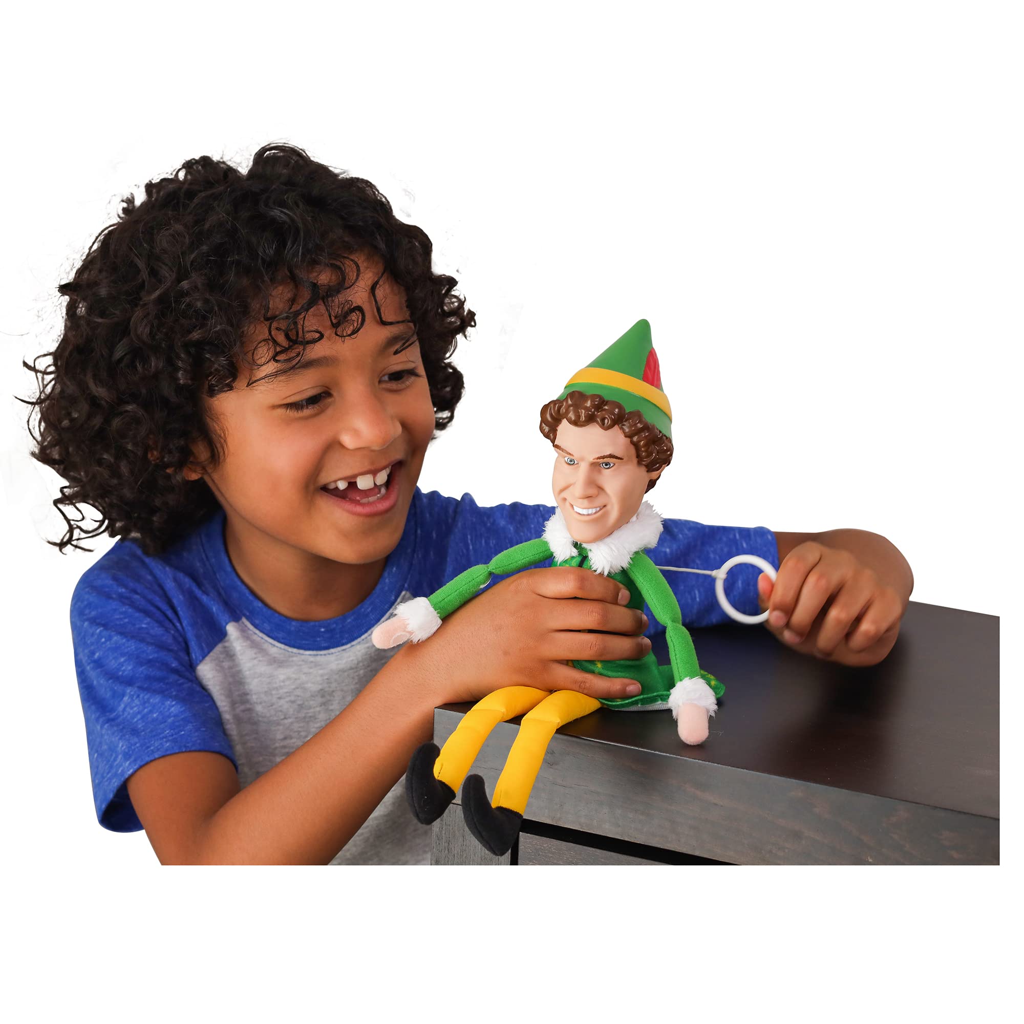 Foto 3 pulgar | Peluche Jakks Holiday Elf Buddy The Elf Talking 30 Cm - Venta Internacional.