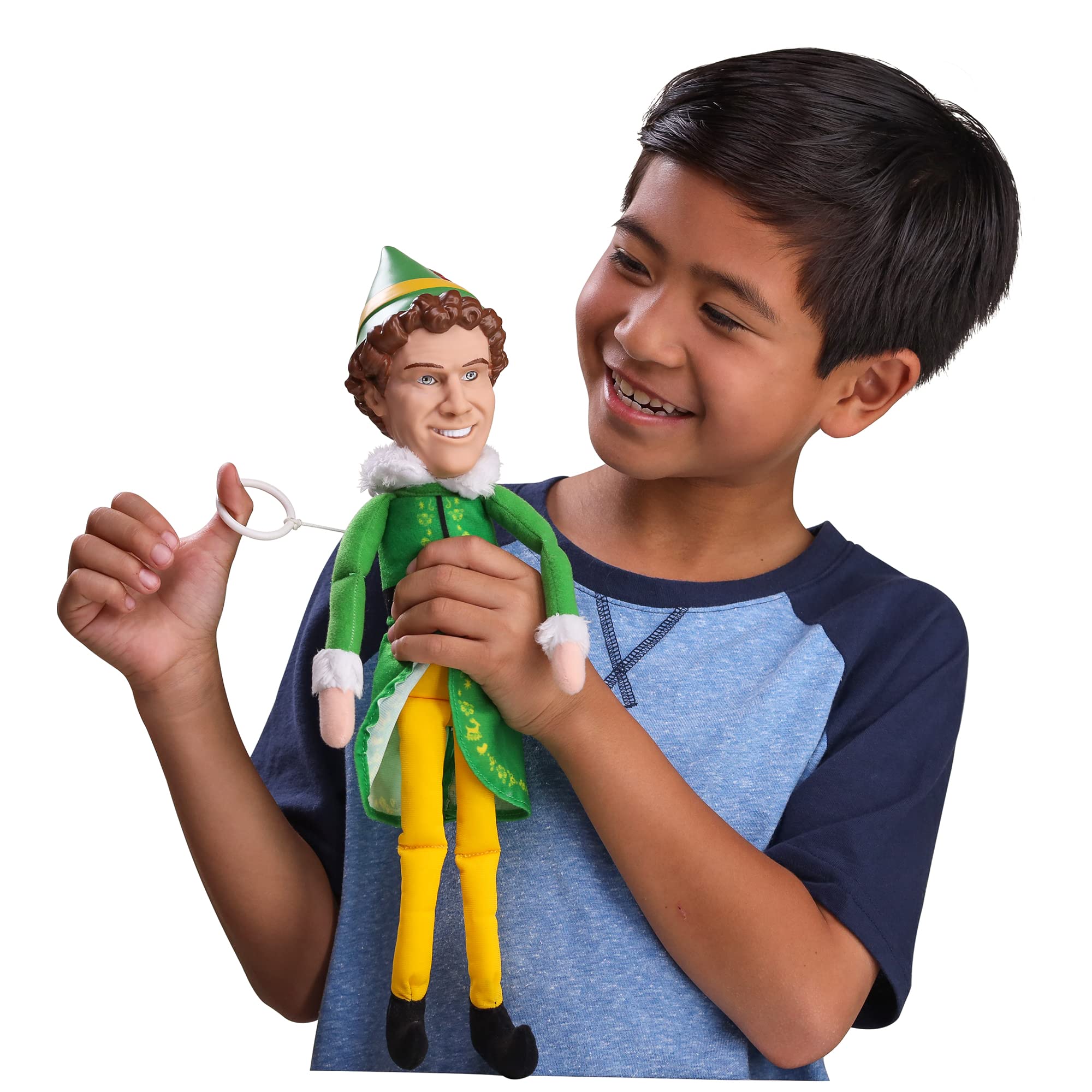 Foto 7 pulgar | Peluche Jakks Holiday Elf Buddy The Elf Talking 30 Cm - Venta Internacional.